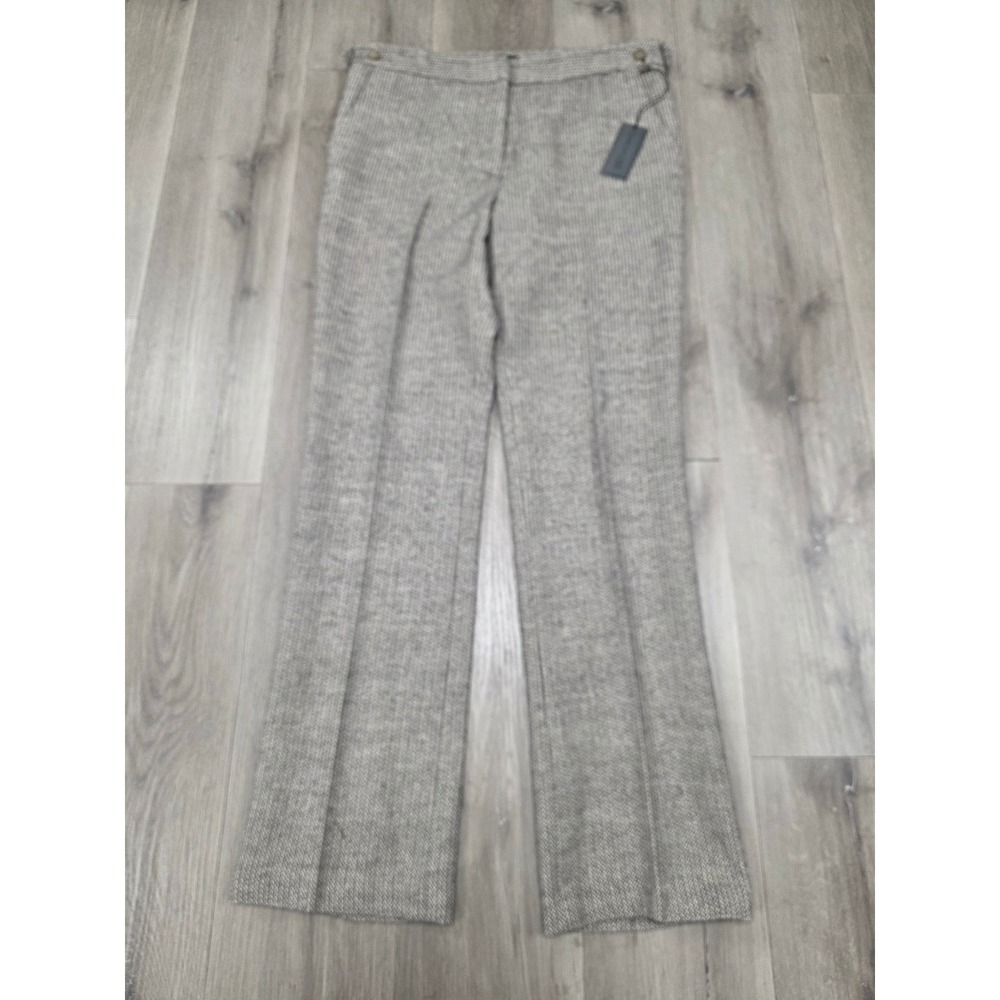 Richard Chai Love Women's Smokey Mauve Herringbone Side Tab Trousers Size 10‎
